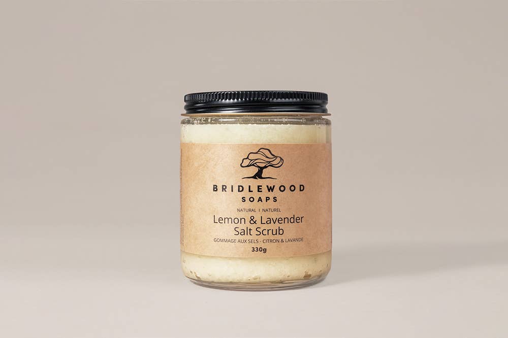 Bridlewood Soaps - Lemon & Lavender Body Scrub - Salt