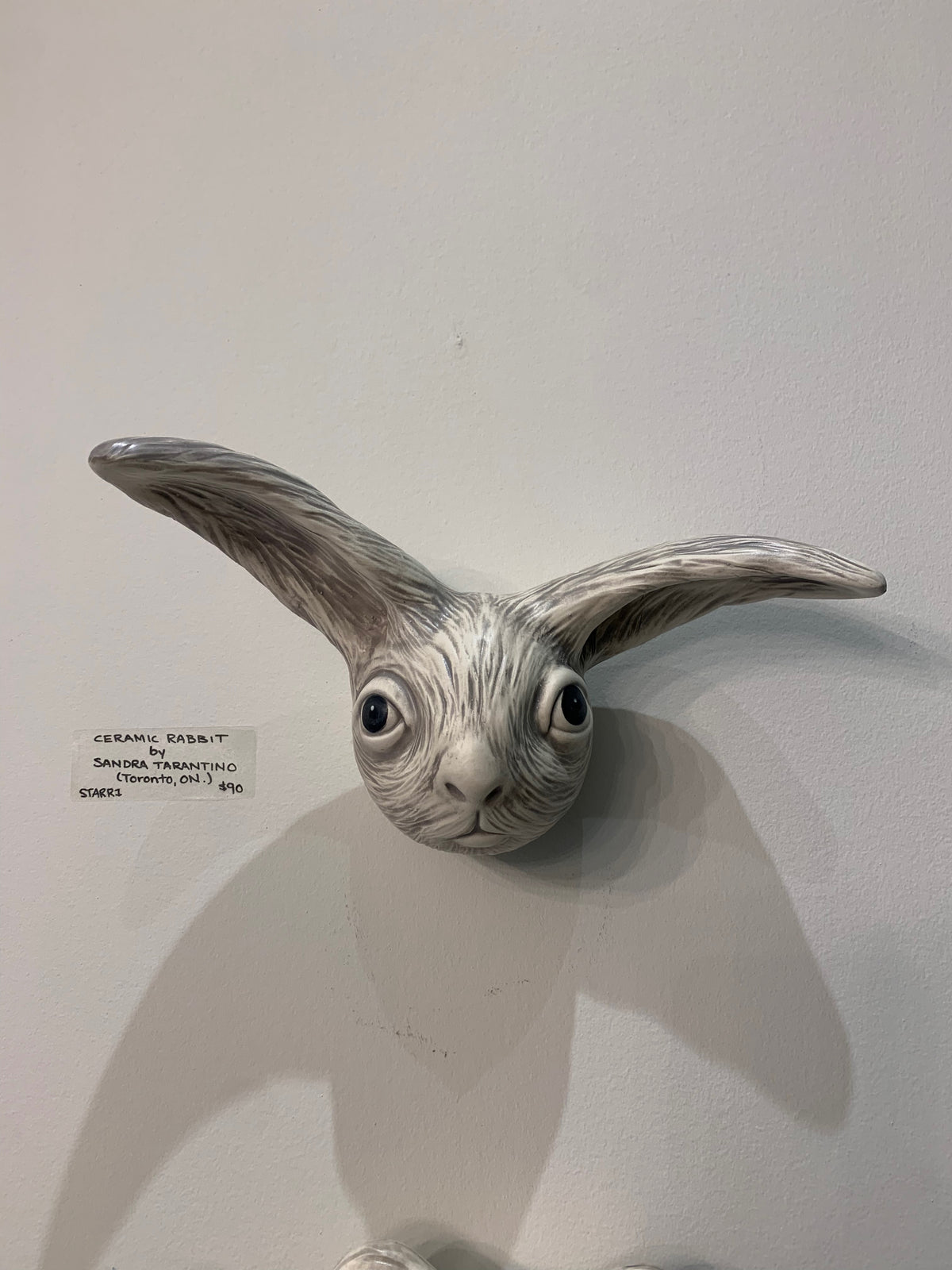 Ceramic Earthenware Rabbit Head Wall Hangings