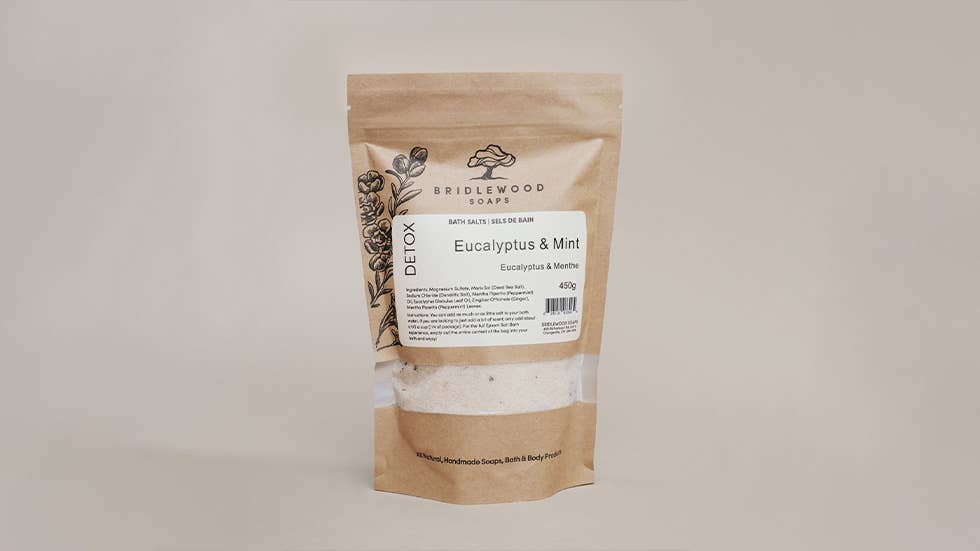 Bridlewood Soaps - Detox - Eucalyptus & Mint Bath Salts