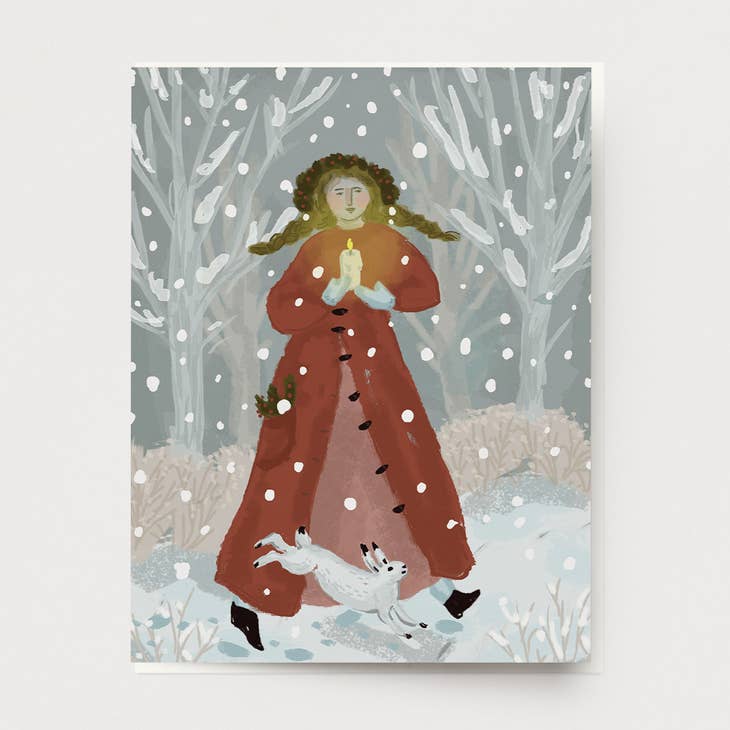 Caroling in the Snow Card