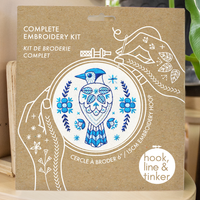 Hook, Line & Tinker - Blue Jay Embroidery Kit