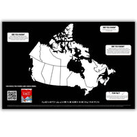Doodle Paw Press - Map of Canada Kids Placemat – Double-Sided & Wipeable