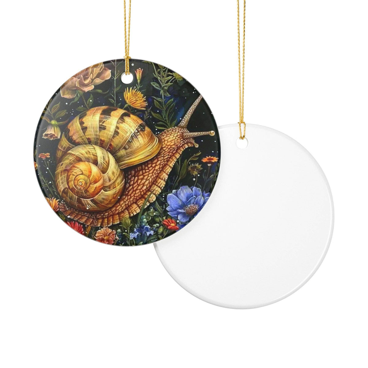 Garden Snail Ceramic Ornament