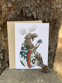 Canyon & Cove Art - Aztec Moose Card