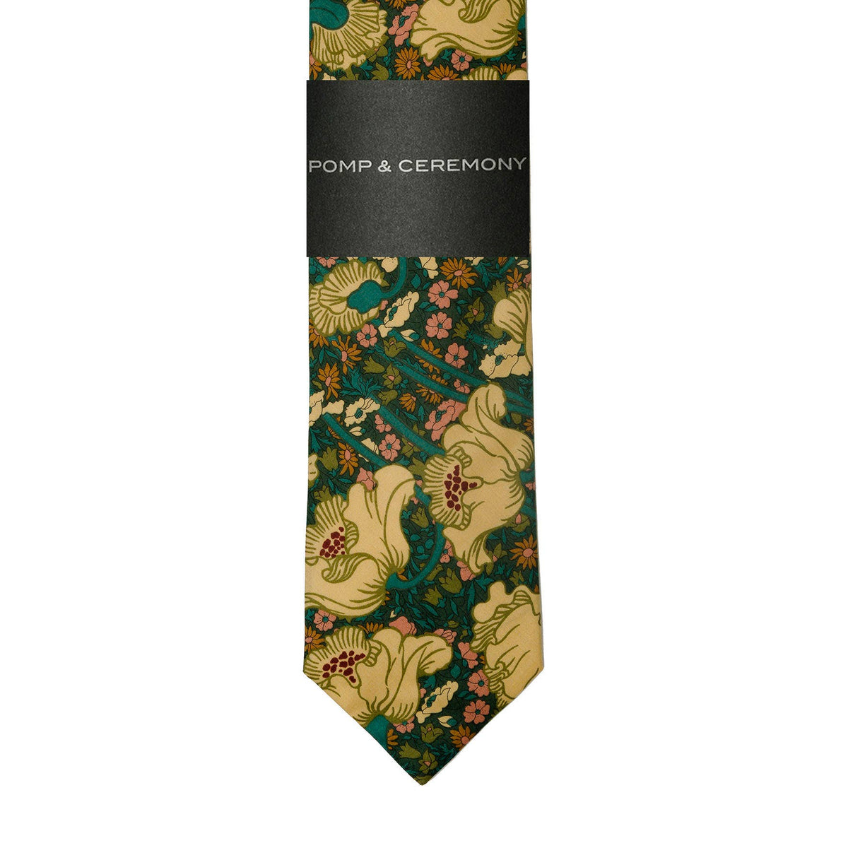 Pomp & Ceremony - Liberty London Clementine Poppy Tie