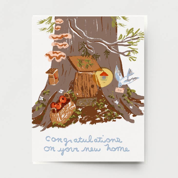 Tree Home Congratulations Card