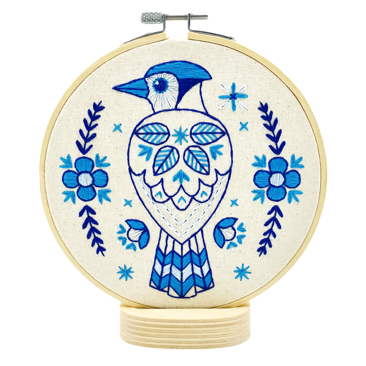 Hook, Line & Tinker - Blue Jay Embroidery Kit
