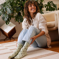 Conscious Step - Socks that Plant Trees (Green Tulips)