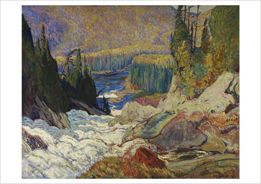 J. E. H. MacDonald: Falls, Montreal River Birthday Card