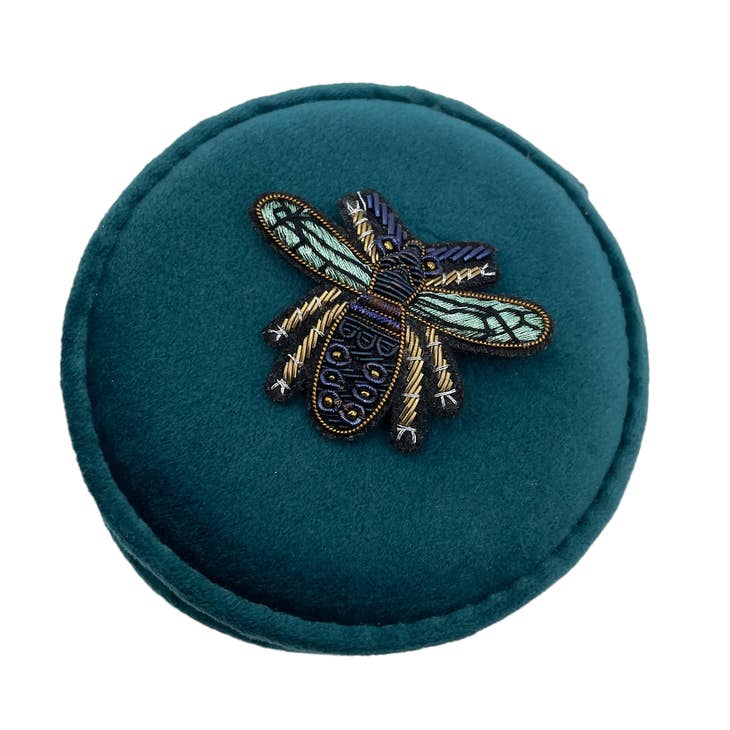 Jewellery Travel Pot Teal - Grand Insect
