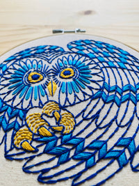 Hook, Line & Tinker  - Boreal Owl Embroidery Kit