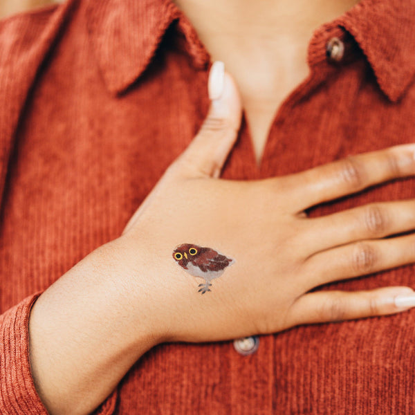 Tattly - Owlet Tattoo Pair
