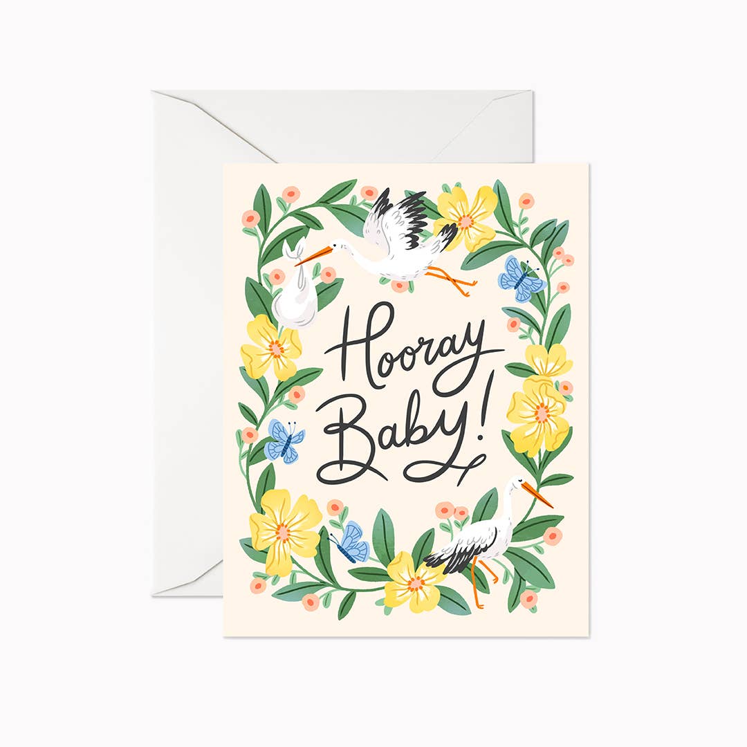 Linden Paper Co. | Hooray Baby Greeting Card