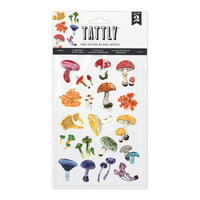 Tattly - Colorful Mushrooms Tattoo Sheets
