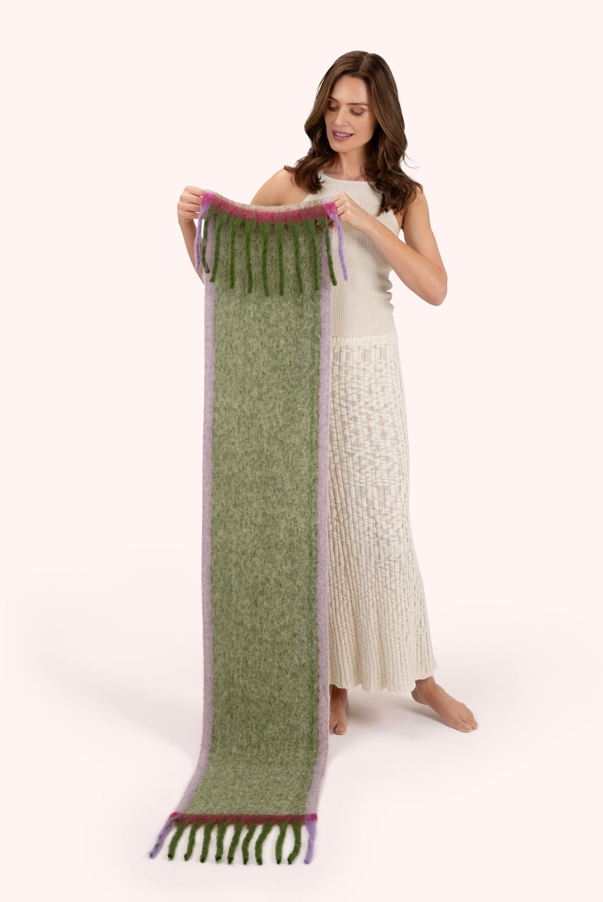 Aria Cosy Scarf in Sage