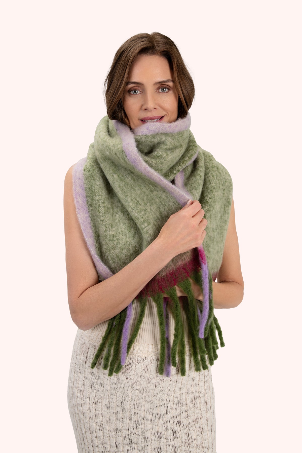 Aria Cosy Scarf in Sage