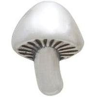 Silver Mushroom Post Earrings