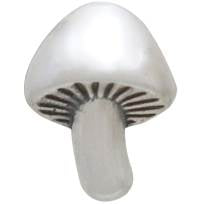 Silver Mushroom Post Earrings