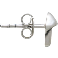 Silver Mushroom Post Earrings