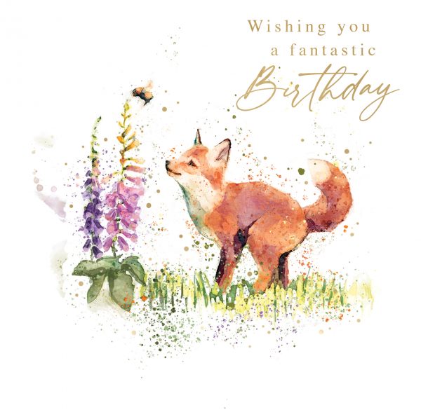 Animal Trail - Wishing You a Fantastic Birthday - Fox