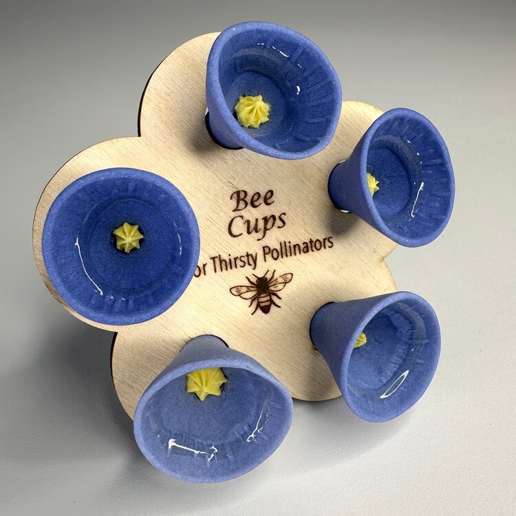 Blue Bee Vision Bee Cups