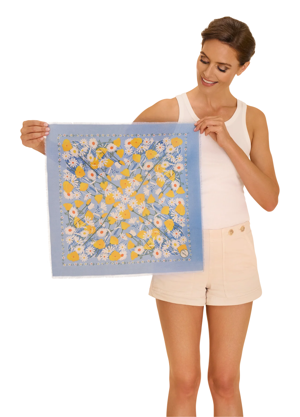 Cotton Bandana - Marvelous Meadow - Powder Blue