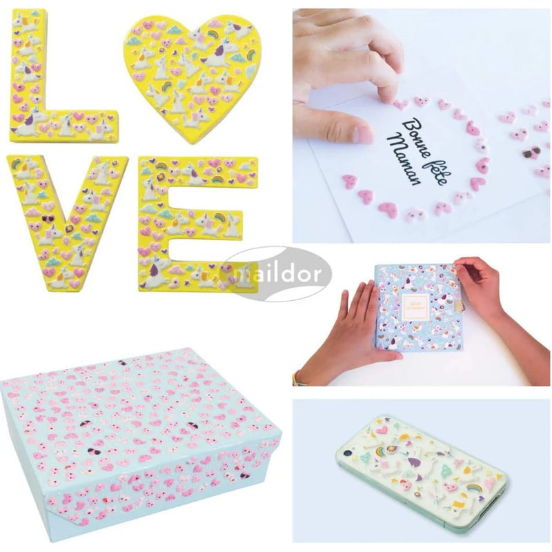 "Cooky Flowers" 3D Stickers - 45 Pack