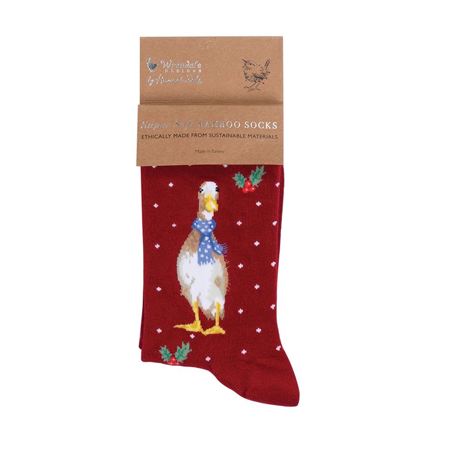 Wrendale Socks - Ducks in Scarves
