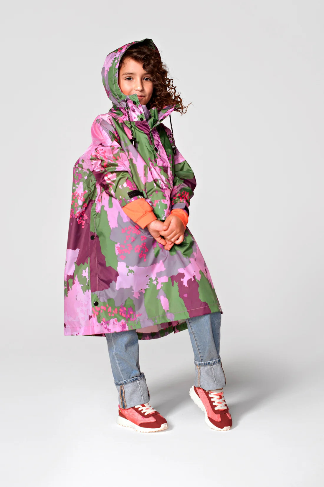 Rainkiss Digi Spring Camo Kids Poncho