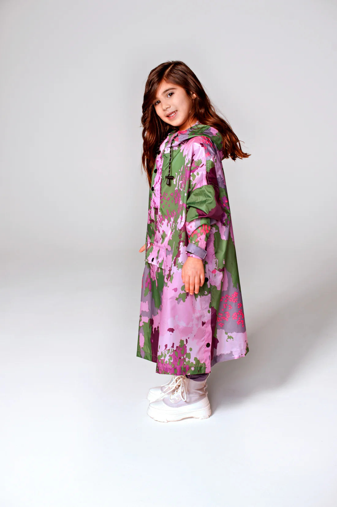 Rainkiss Digi Spring Camo Kids Poncho