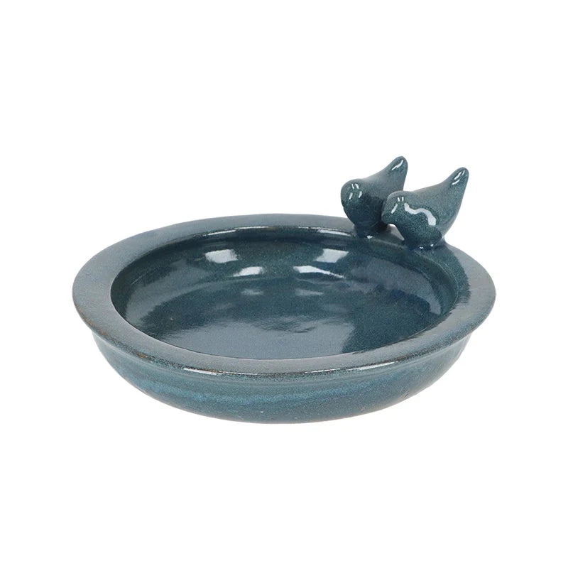 Round Ceramic Bird Bath