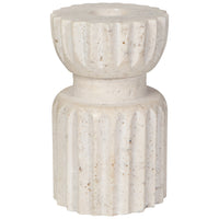 Iona Travertine Candle Holder