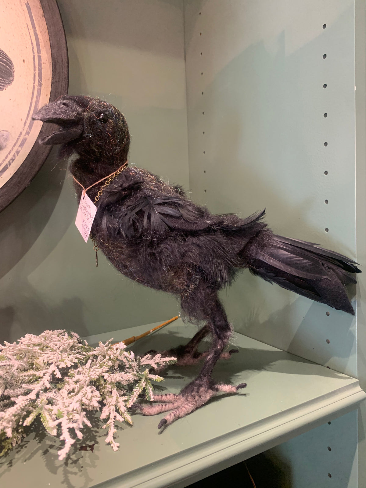 Knotted Theory - Needle Felted Raven Sculpture