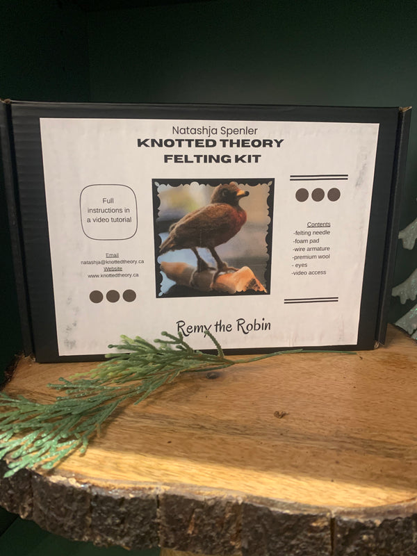 Knotted Theory Felted Robin Kit