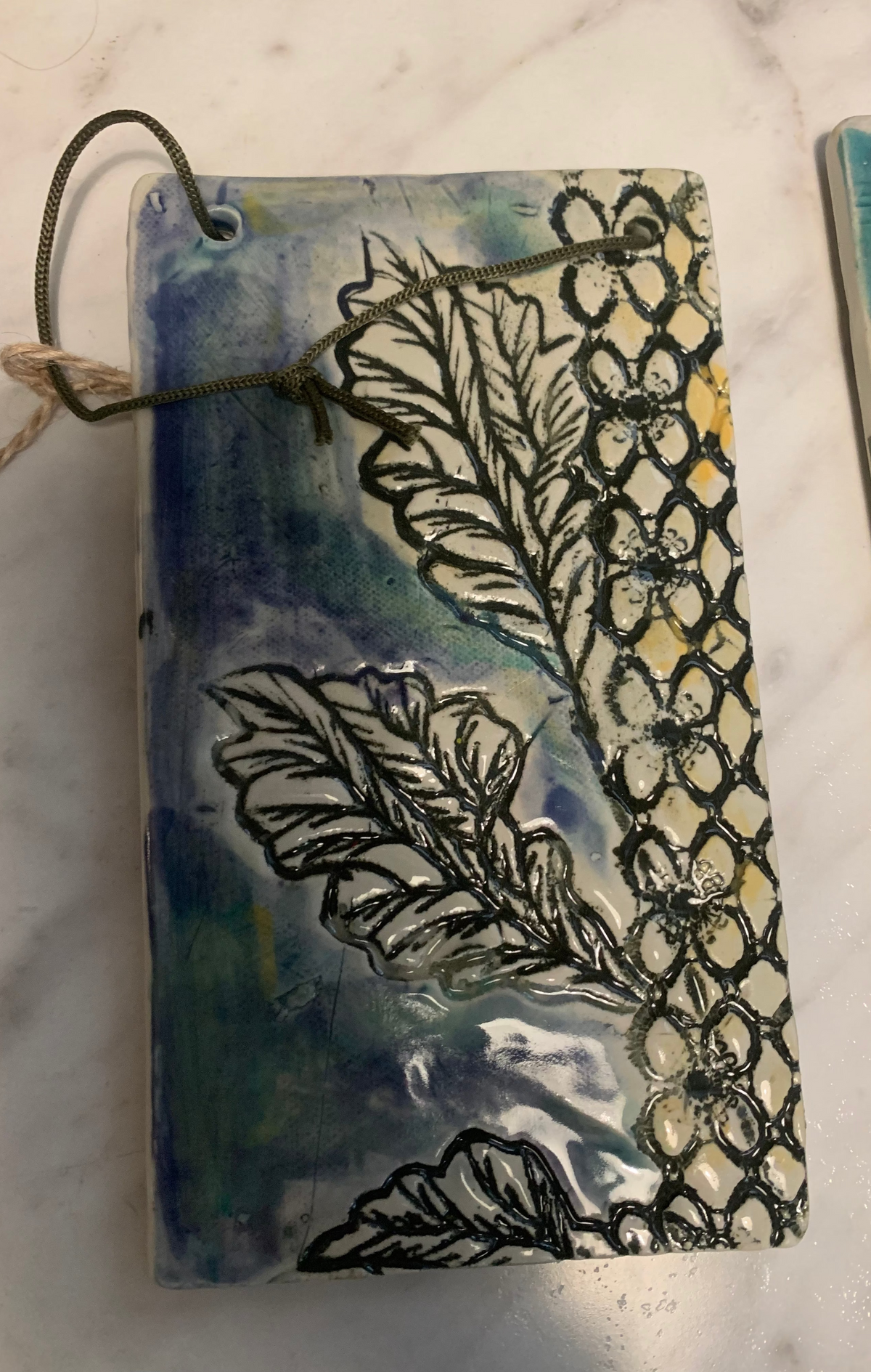 Ceramic Botanical Plaques by Marlies Gueth