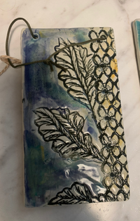 Ceramic Botanical Plaques by Marlies Gueth