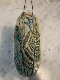 Ceramic Oval Botanical Plaques by Marlies Gueth