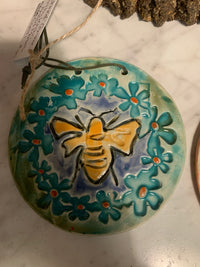 Ceramic Circular Botanical Plaques by Marlies Gueth