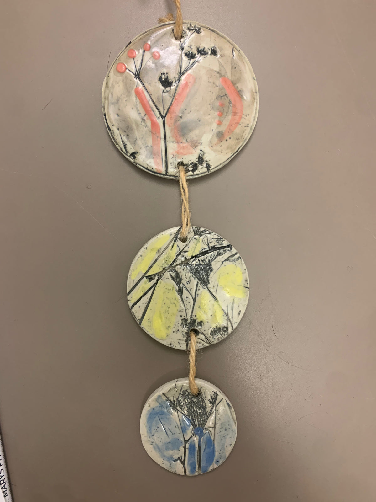 Round Triple Disc Plaques by Marlies Gueth