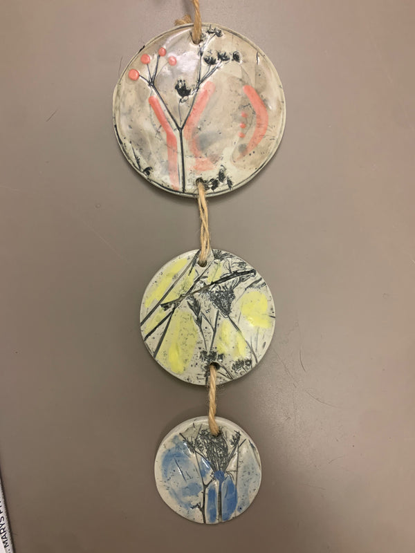 Round Triple Disc Plaques by Marlies Gueth