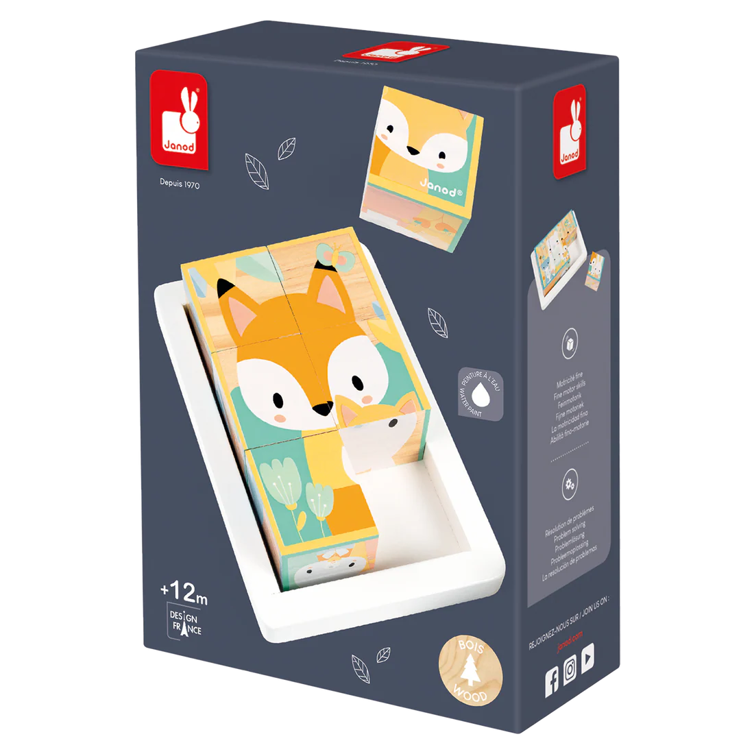 Animal Block Tray for Babies & Toddlers