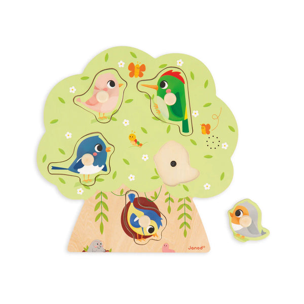 Wooden Birds Sounds Puzzle