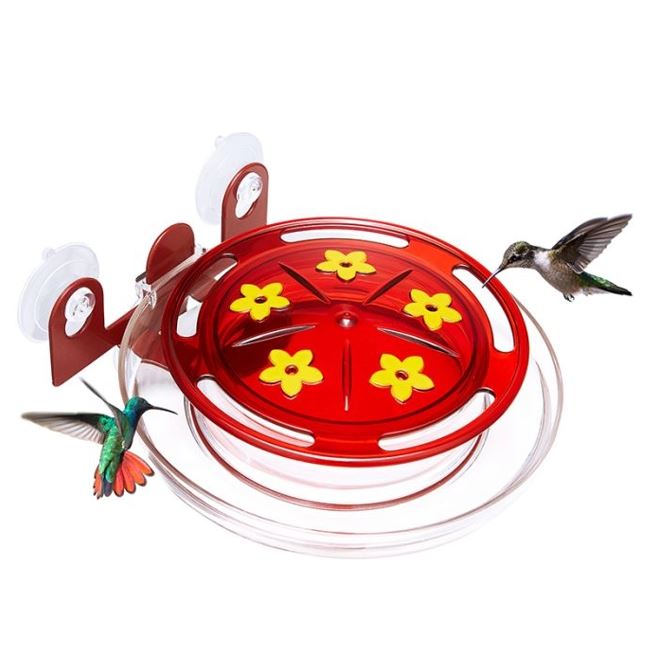 Window Hummingbird Feeder - Red