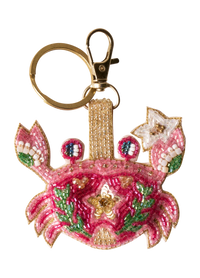 Seafaring Crab Beaded Keyring
