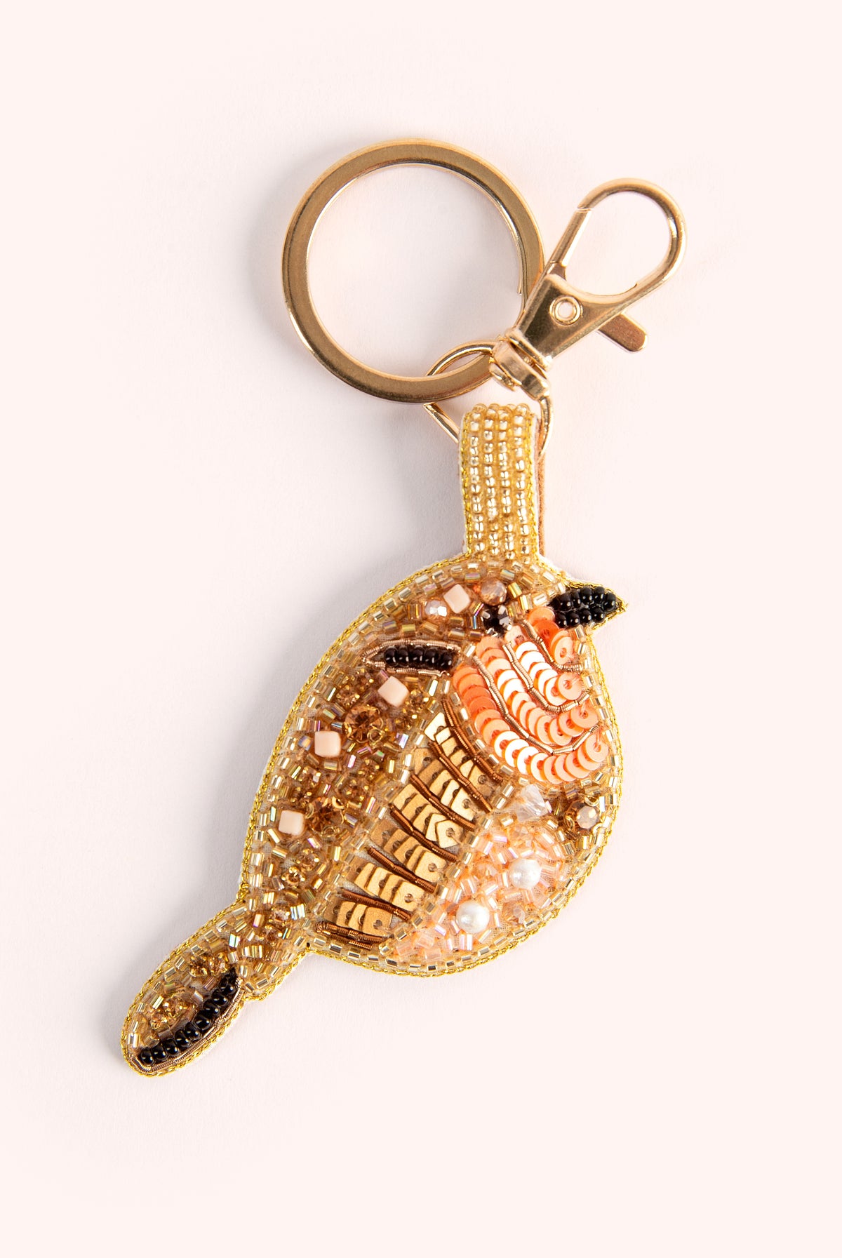 Robin Beaded Keyring
