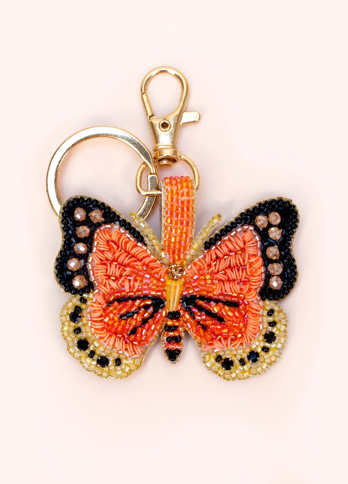 Bonny Butterfly Beaded Keychain