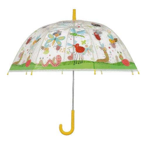 Kids Umbrella Transparent Insects