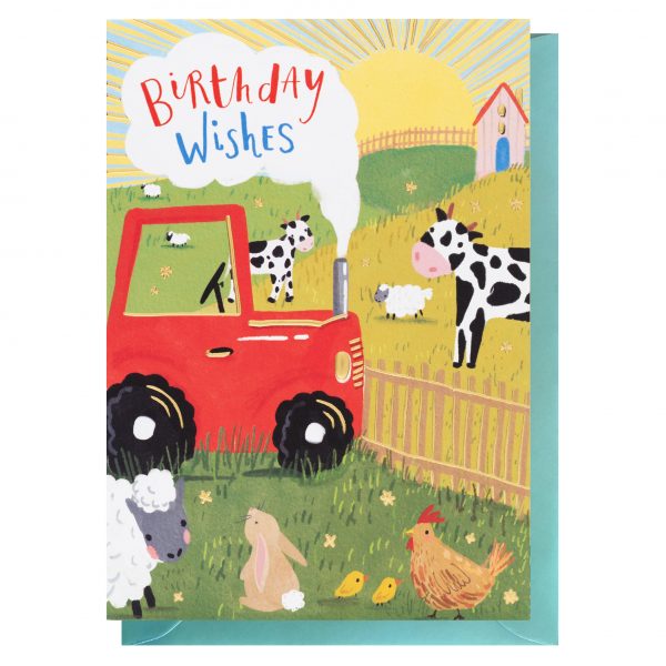 Kids Tiny Sparkles - Birthday Wishes - Farm Animals