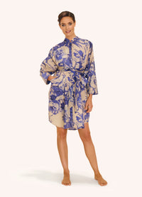 Oversized Shirt Dress - China Blue Blooms
