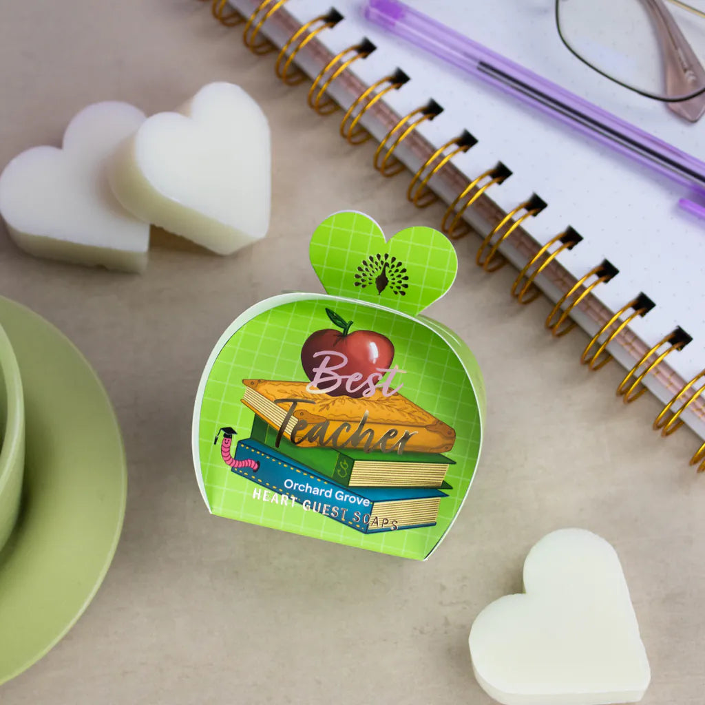 "Best Teacher Ever" Heart Shaped Soap Set